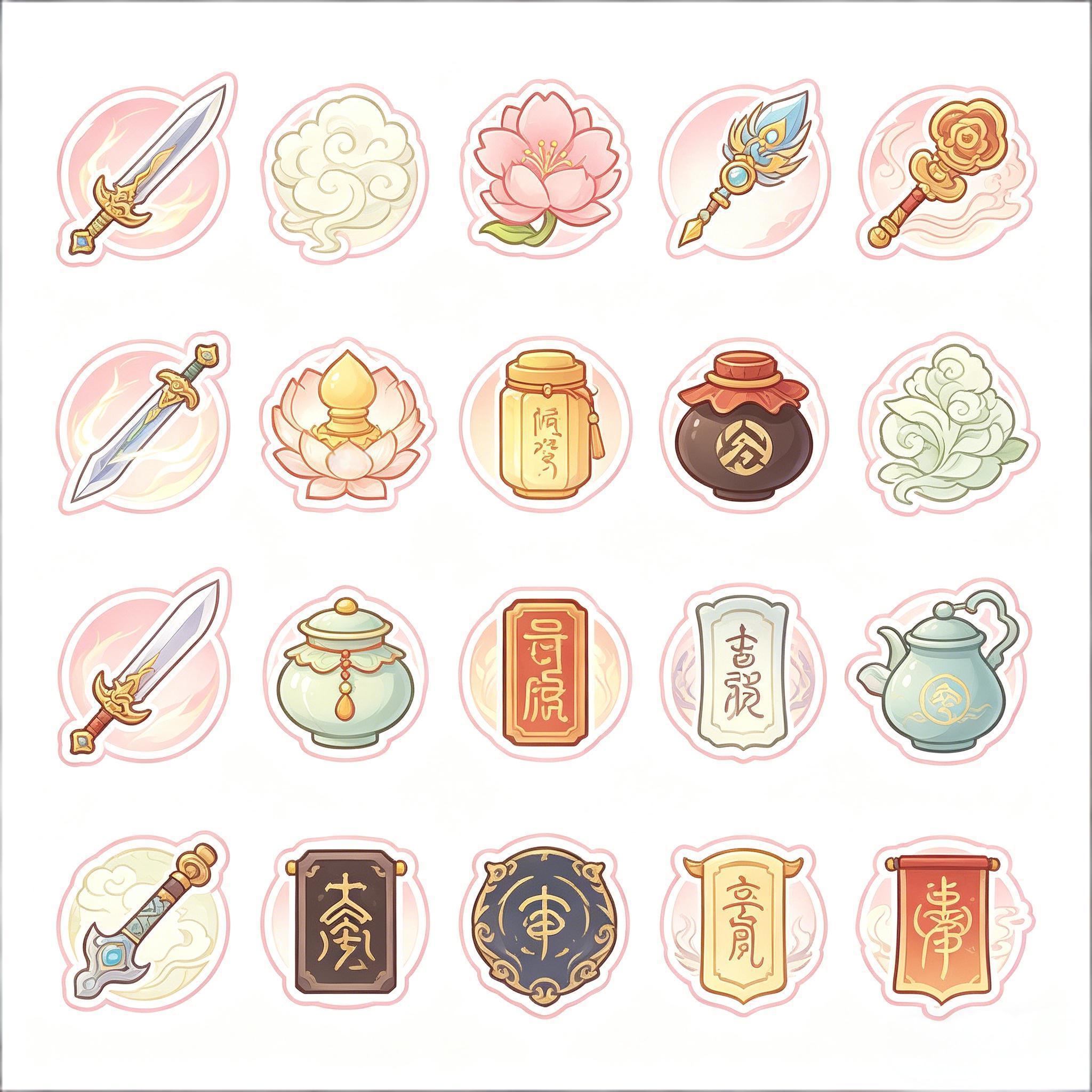 国风仙侠 RPG 道具图标套装